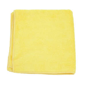 Hospeco, MicroWorks®, 12"x12", Microfiber, Cloth, Yellow