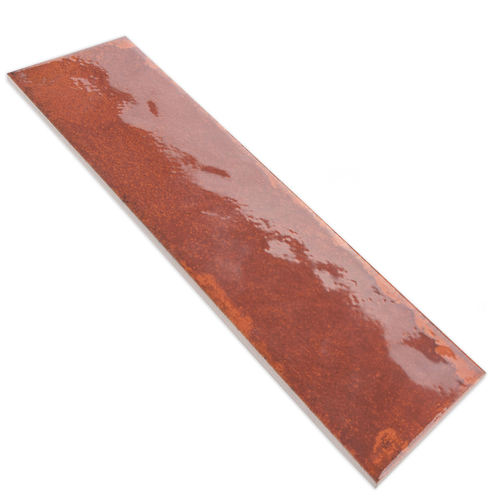 Luca Lava with Antimicrobial Glaze 3-1/8 in. x 12-3/8 in. Ceramic Wall Tile