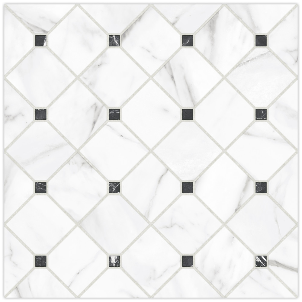 Tuscany Siena 17-3/8 in. x 17-3/8 in. Porcelain Floor and Wall Tile