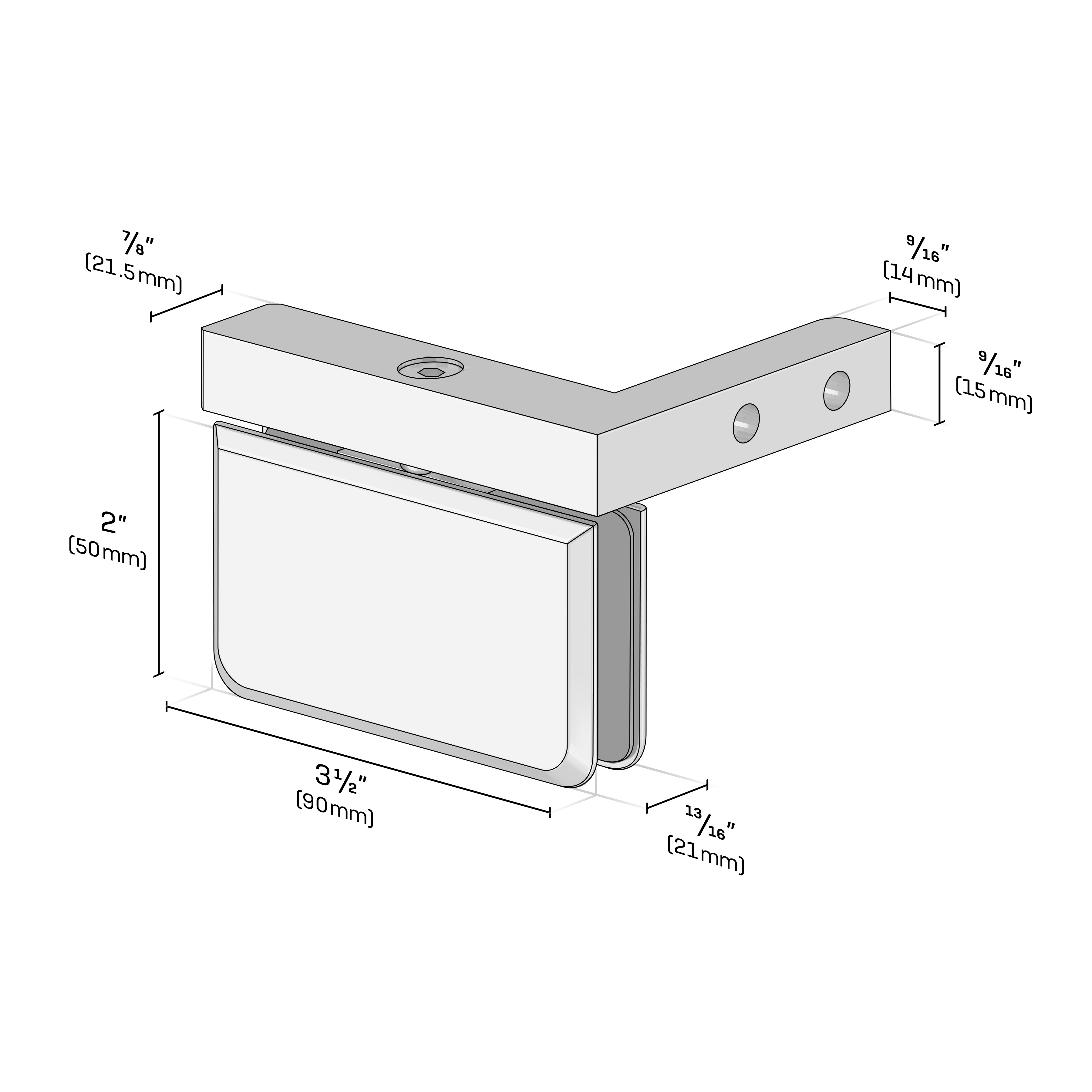 Righthand Mount Pivot Hinge – Future Glass LLC