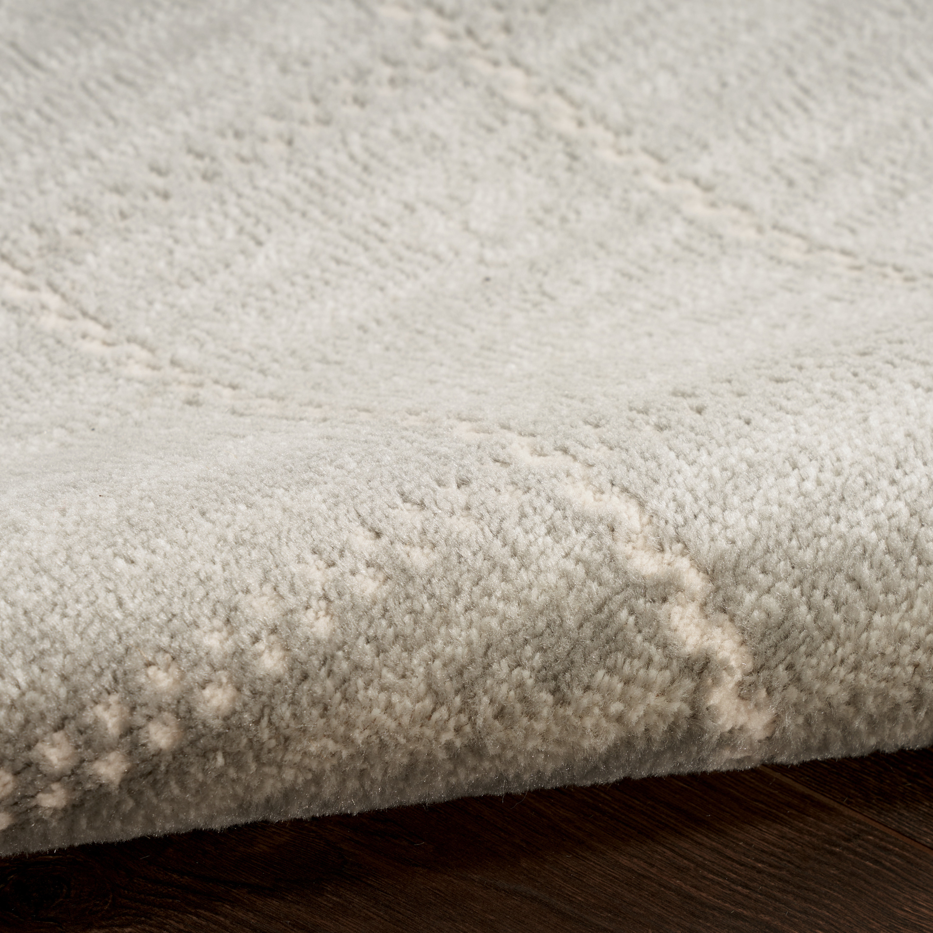 Nourison Serenity Home 9' x 12' Light Grey Modern Indoor Rug