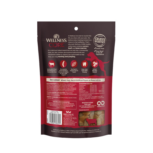 Wellness CORE Healthy Joints Beef & Chicken Meal back packaging
