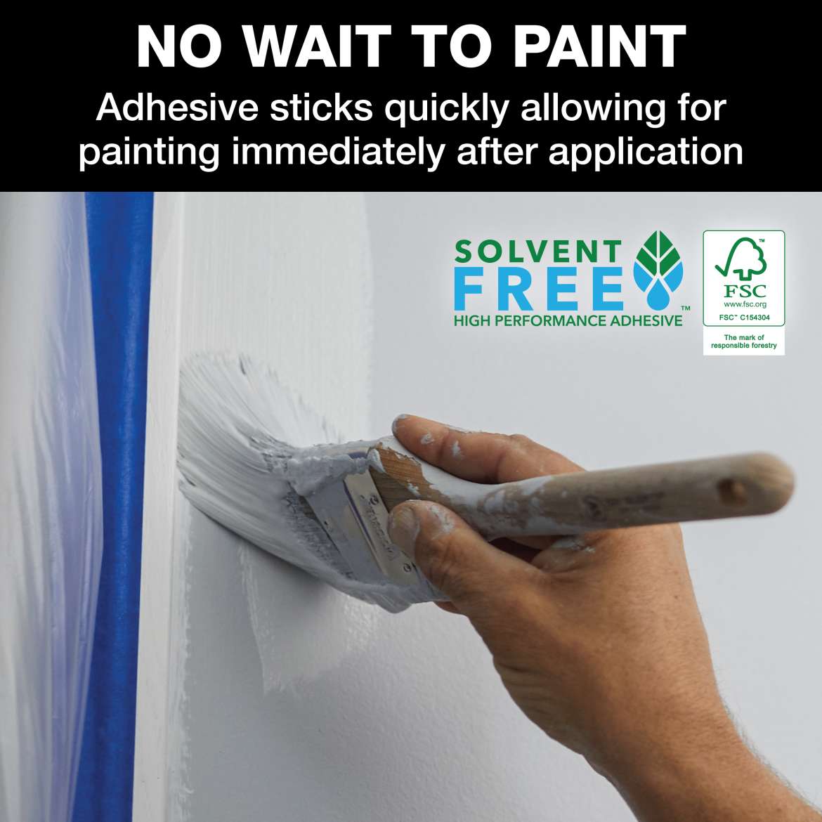 FrogTape<sup>®</sup> Pro Grade Painter's Tape Application Image 4