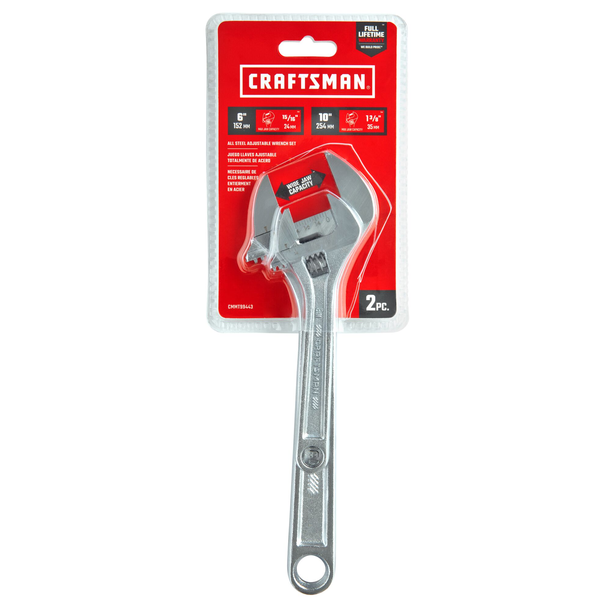View of CRAFTSMAN Wrenches: Adjustable packaging