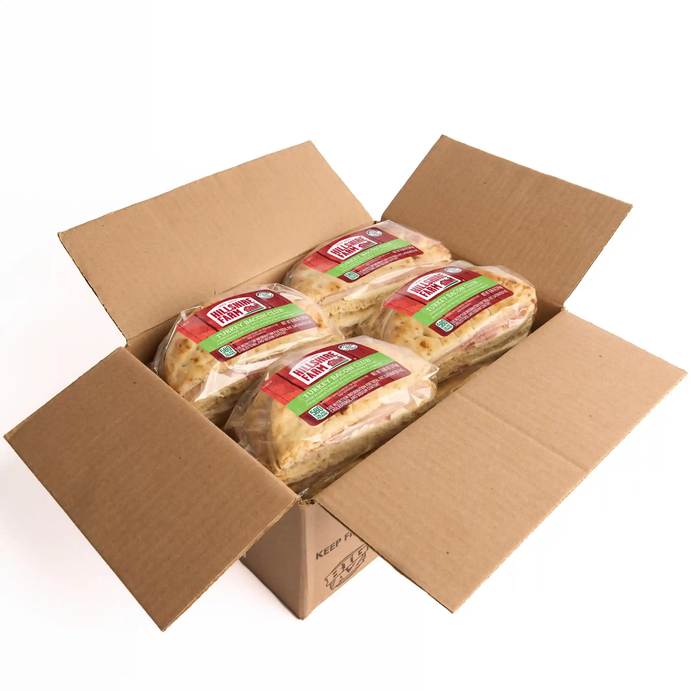 Hillshire Farm® Turkey Bacon Club Flatbread Sandwich_image_4