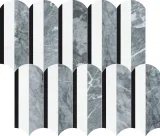 Waterjet Stone Mosaics Monochromo 11×12 Hydros Mosaic Honed