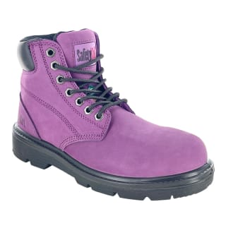 Safety Girl Women's Somerset Purple 6 inch Waterproof EH PR Steel Toe Boots
