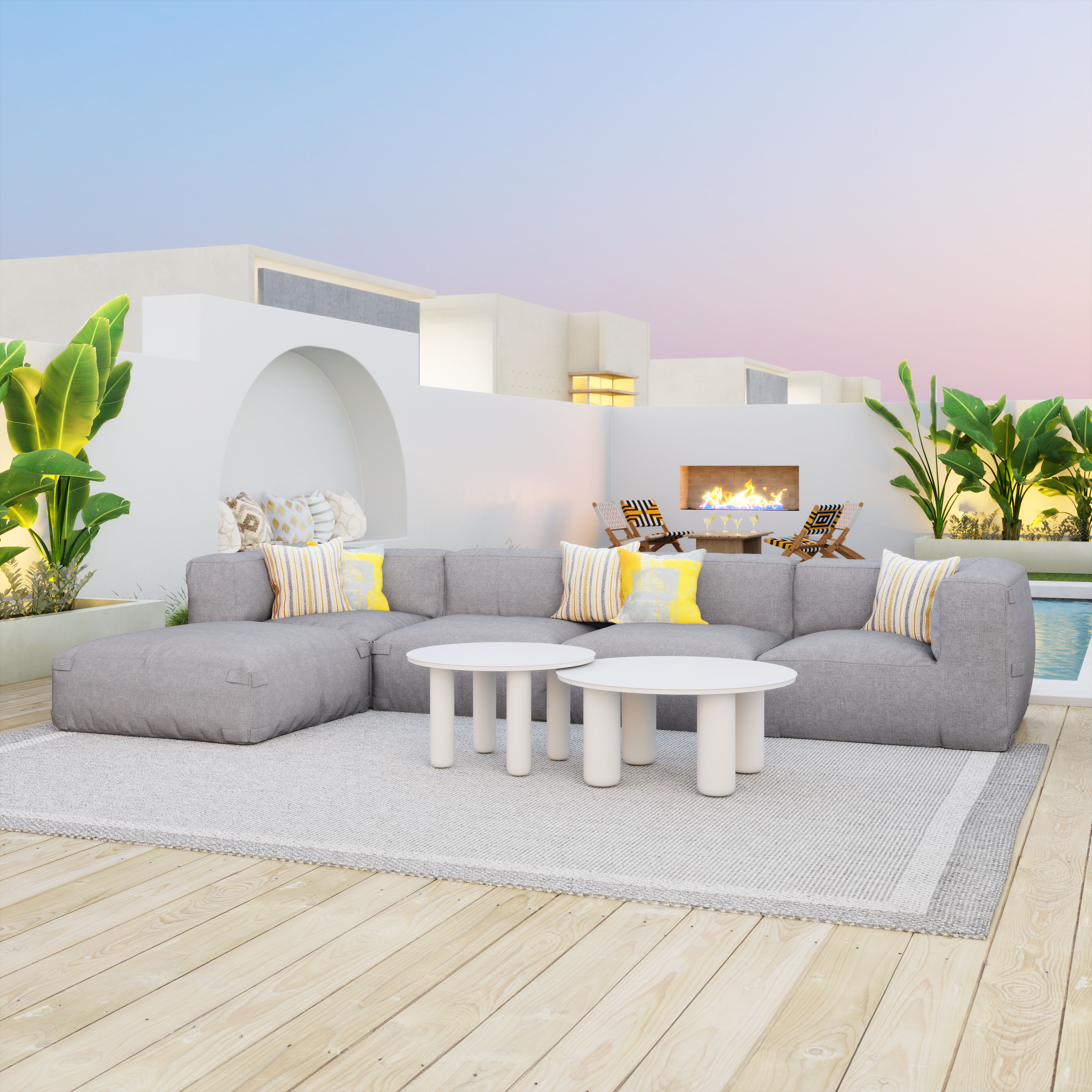 Luanda Ottoman Gray product image