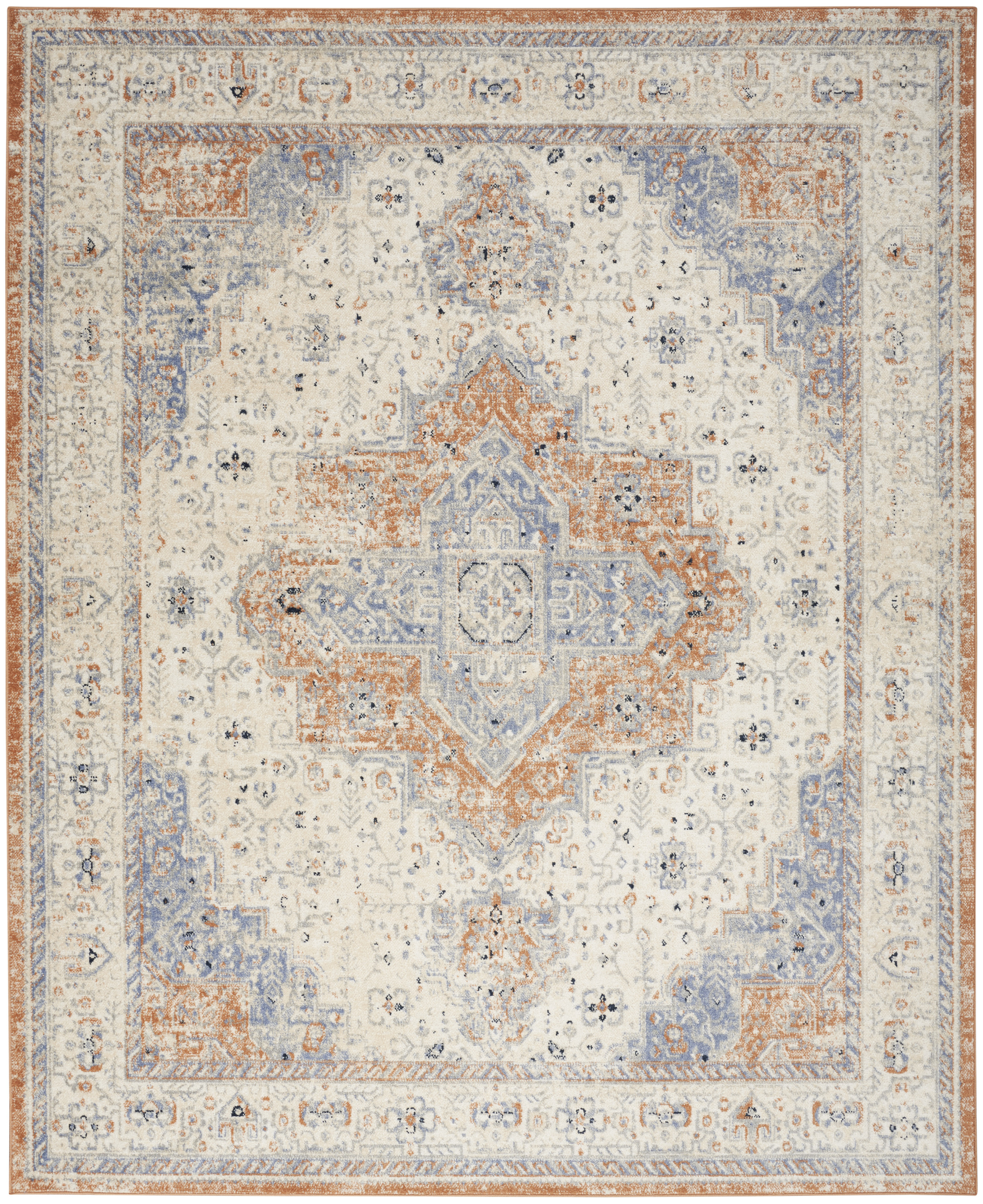 Nourison Nourison Essentials Persian 8' x 10' Beige Blue Vintage Rug