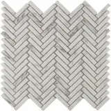 Studio Marble Impressions Grey/White 12×12 Blaze Mosaic Matte
