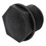 Black Plastic Stopper 1/2 G