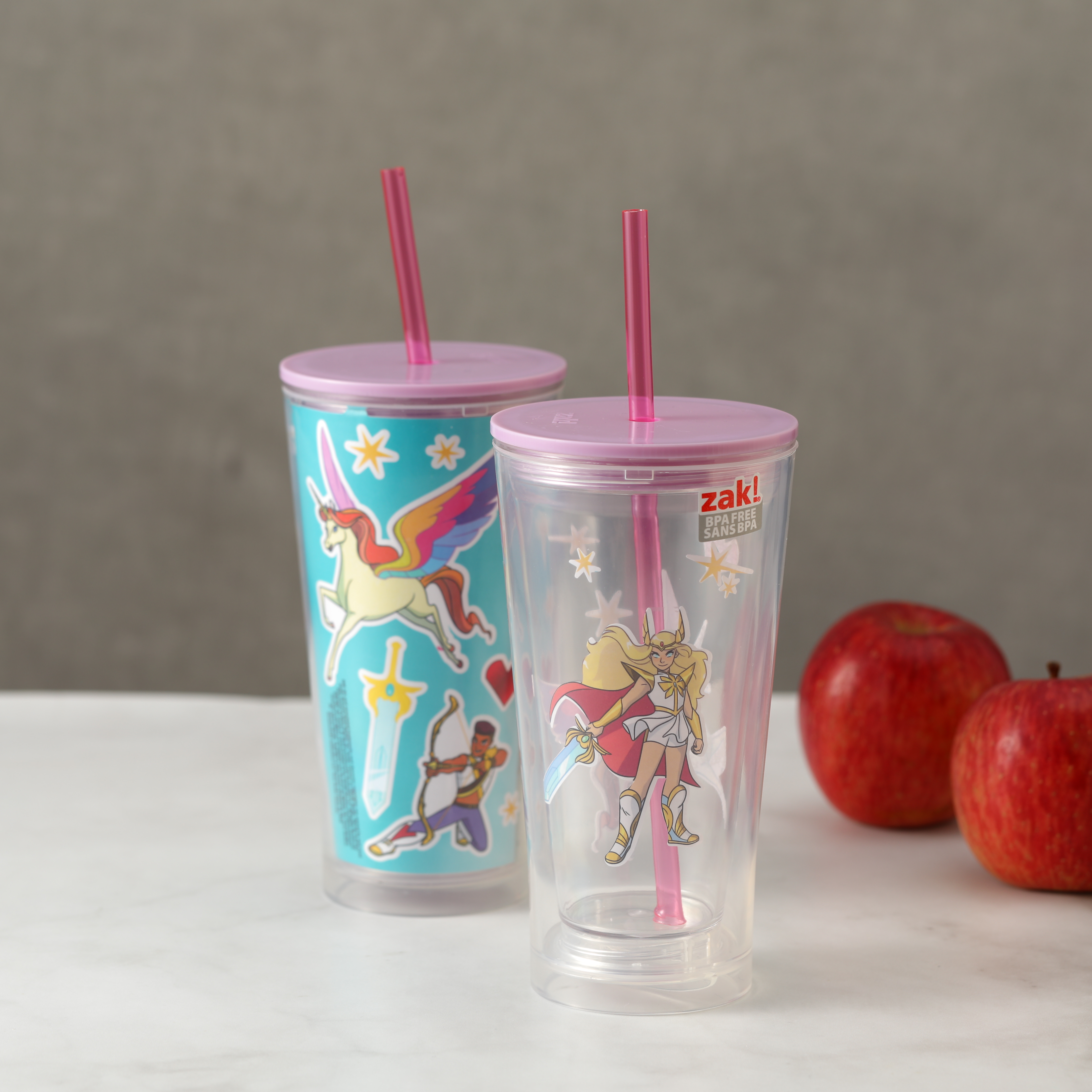 She-Ra 16 ounce Plastic Cup with Lid and Straw, Princess of Power slideshow image 2