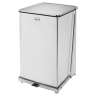 Rubbermaid Commercial, Defenders, 25 gal, Metal, Stainless Steel, Square, Receptacle