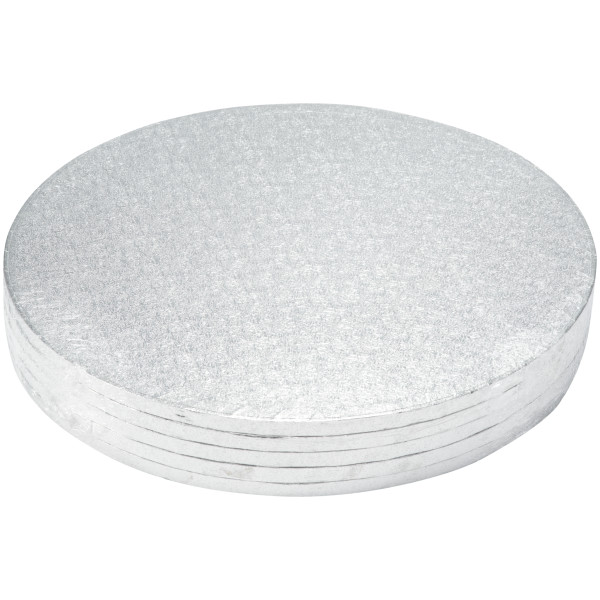 16" Round Silver Foil Cake Board
