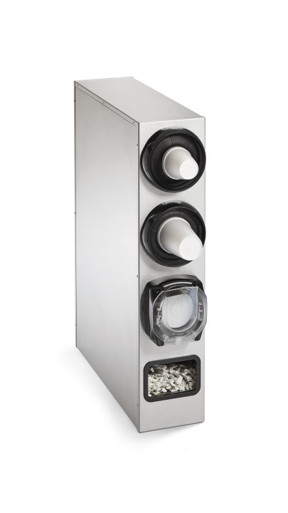 Configurable Stainless Steel Dispenser Cabinets with LidSaver® 3 Lid Dispenser Options