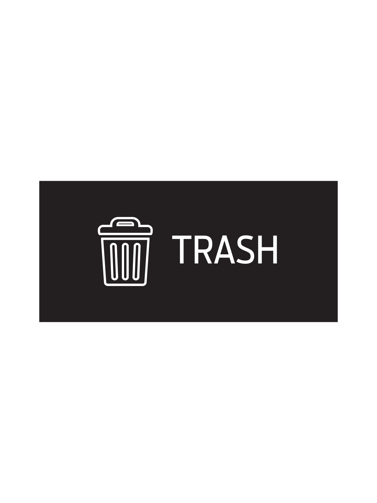 RISE – Single – Sign – Trash – Black
