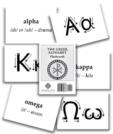 App Access: Memoria Press Greek Alphabet Flashcards