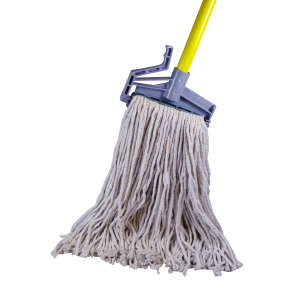 Hillyard, Cotton Cut-End Wet Mop Head with 5" Headband, #16, Natural