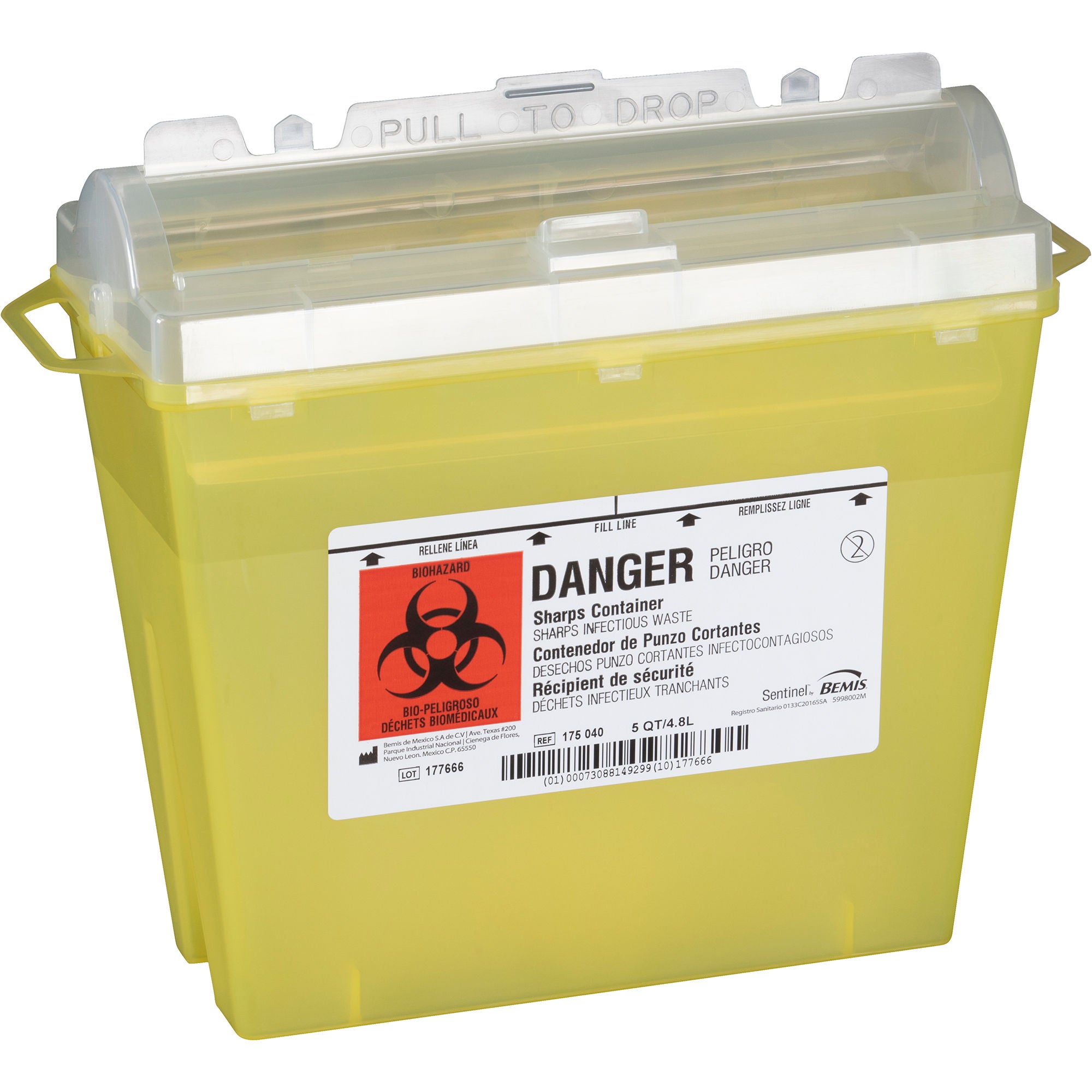 Bemis™ Sentinel Chemotherapy Sharps Container