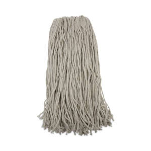 Boardwalk, Premium Standard Cotton Looped-End Wet Mop Head with 1" Headband, 32 oz, White