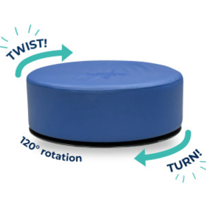 Soft-Twisty Floor Seat, Active Seating Cushion, Blue