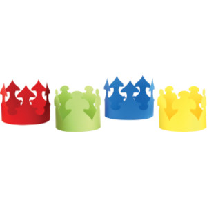 Bright Tag Crowns, Pack of 24