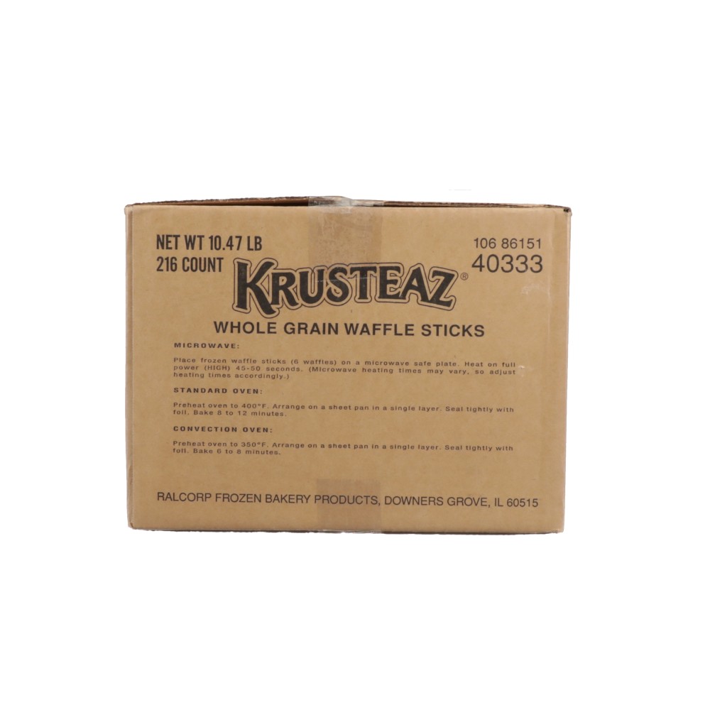 KRUSTEAZ Whole Grain Belgian Waffle Sticks .77oz. / 9/24 Ct. Conagra