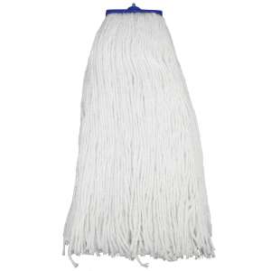 Impact, Layflat Rayon Cut-End Wet Mop Head with 6" Headband, 24 oz, White