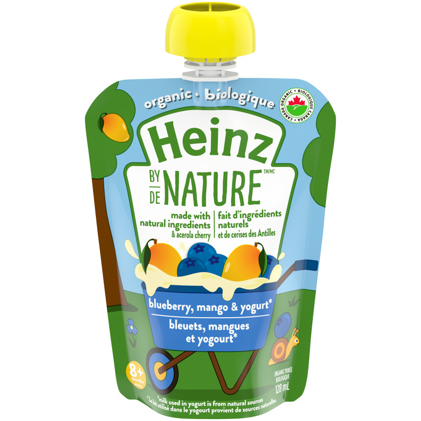  Heinz by Nature Organic Baby Food - Blueberry, Mango & Yogurt Purée 