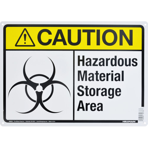 Caution Hazardous Material Storage Area Sign (10