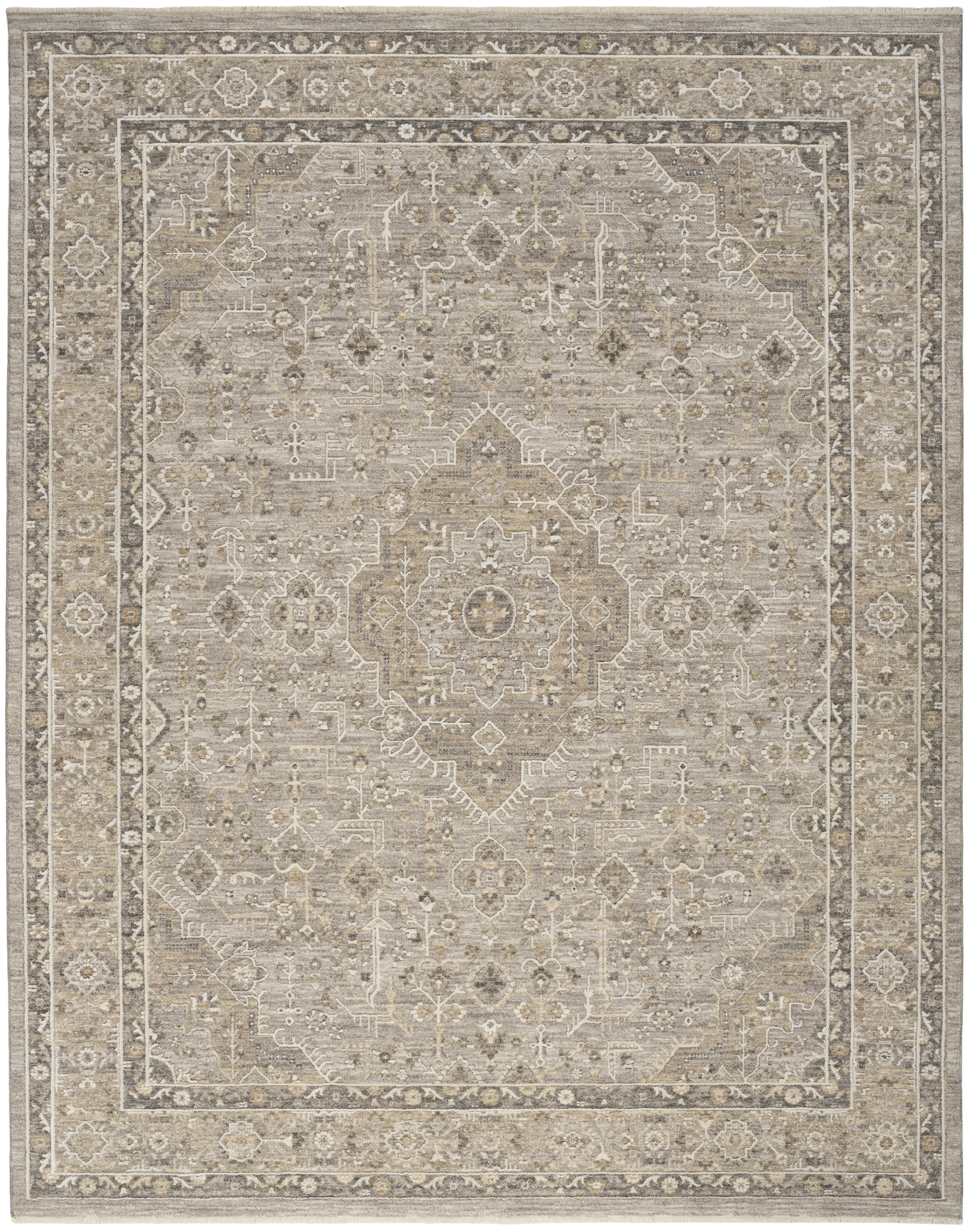 Nourison Retreat 7'10" x 10' Grey Vintage Indoor Rug