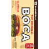 BOCA All American Veggie Burgers Non-GMO Soy, 12 ct Box