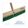 Boardwalk, 24in, Push Broom Head, Polyethylene Bristles, Green