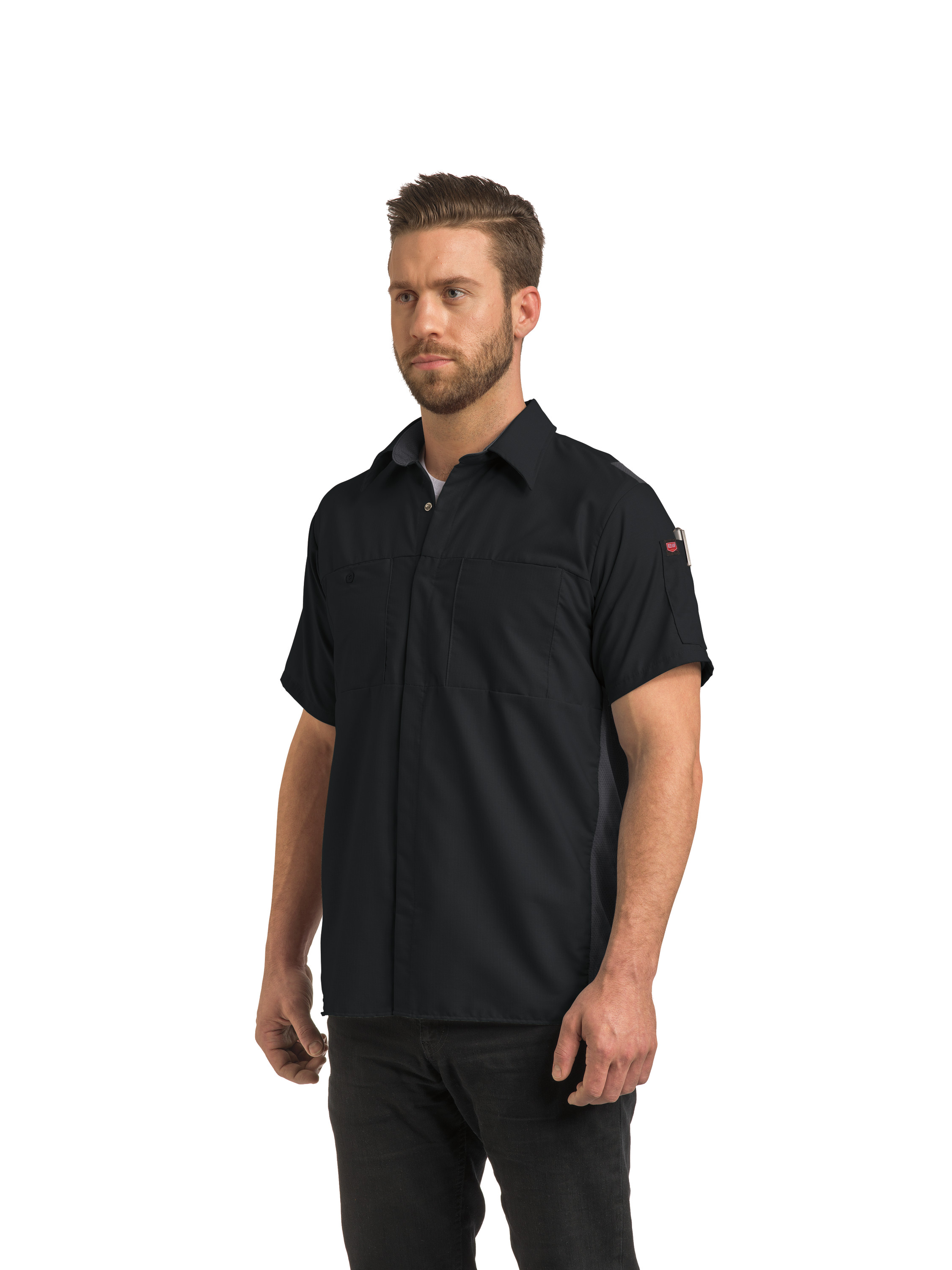 Camisa Red Kap para hombre manga corta Performance Plus Shop con tecnología Oilblok - Imagen 10 de 41