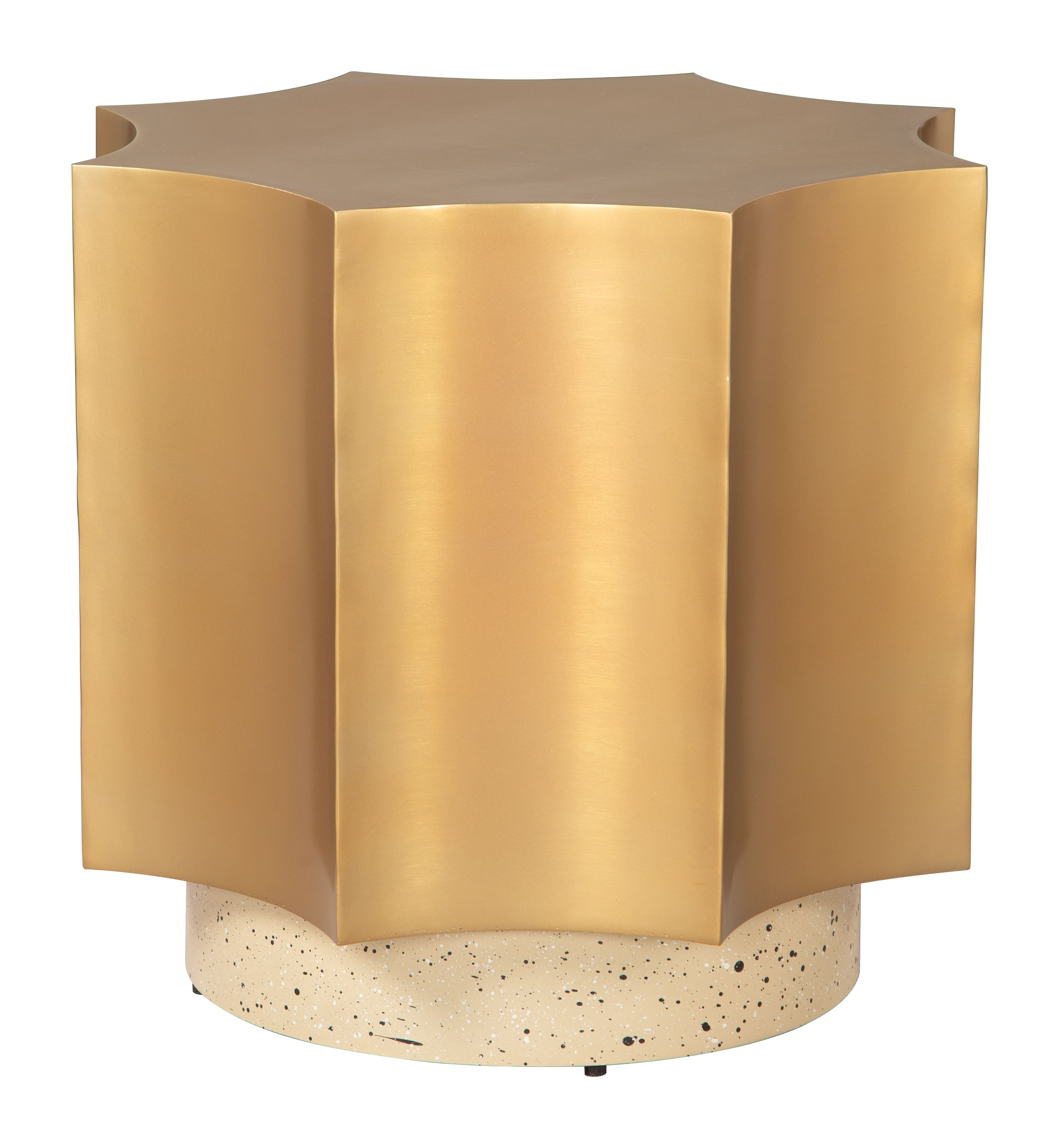 Osam Side Table Gold & Beige product image