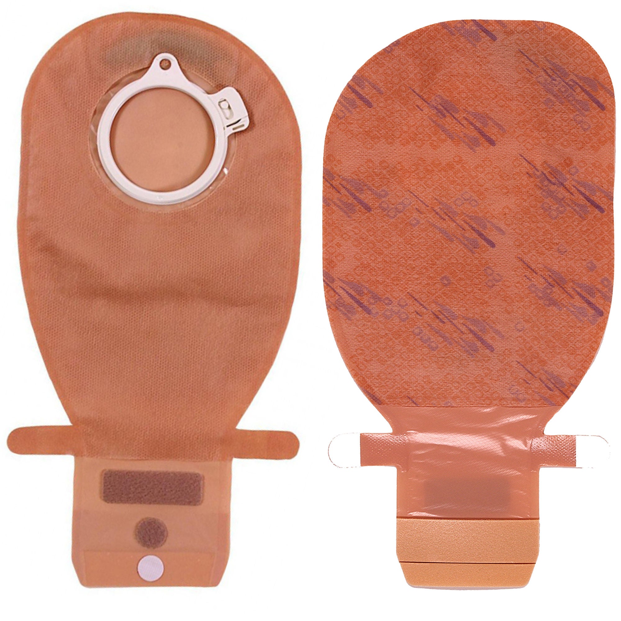 Assura® Original Two-Piece Opaque Ostomy Pouch, 40 mm Flange, Green Match