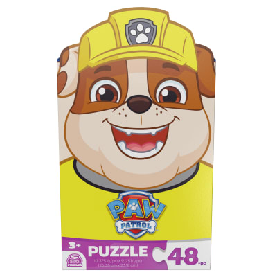 PAW Patrol, 48-Piece Easy Jigsaw Puzzle Rubble PAW Patrol Puzzle, PAW Patrol Toys, Learning Activity for Kids Ages 3 and up