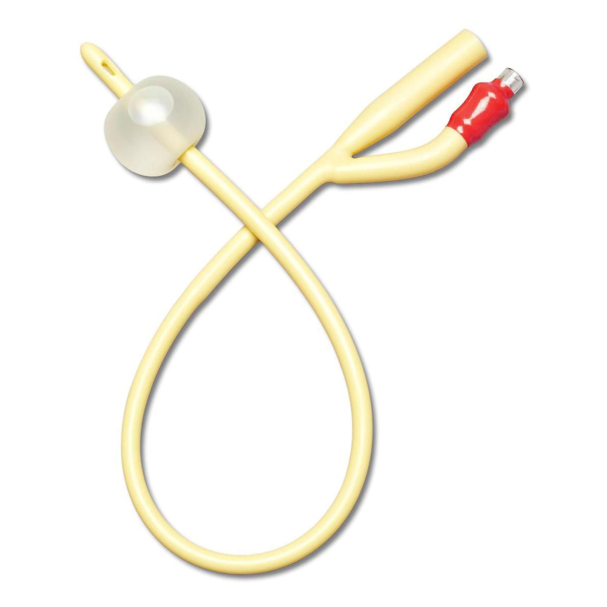 Medline Foley Catheter, 18 Fr., Silicone Coated Latex, 10 cc Balloon, Two-Way