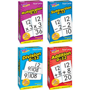 Math Operations Flash Cards Pack - Set of 4