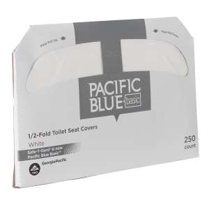 Georgia Pacific, Pacific Blue Basic, Half Fold, Toilet Seat Cover