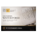 St Cuthberts Saunders Waterford Watercolor Block Rough White 140lb 20 Sheet 20x14 inch