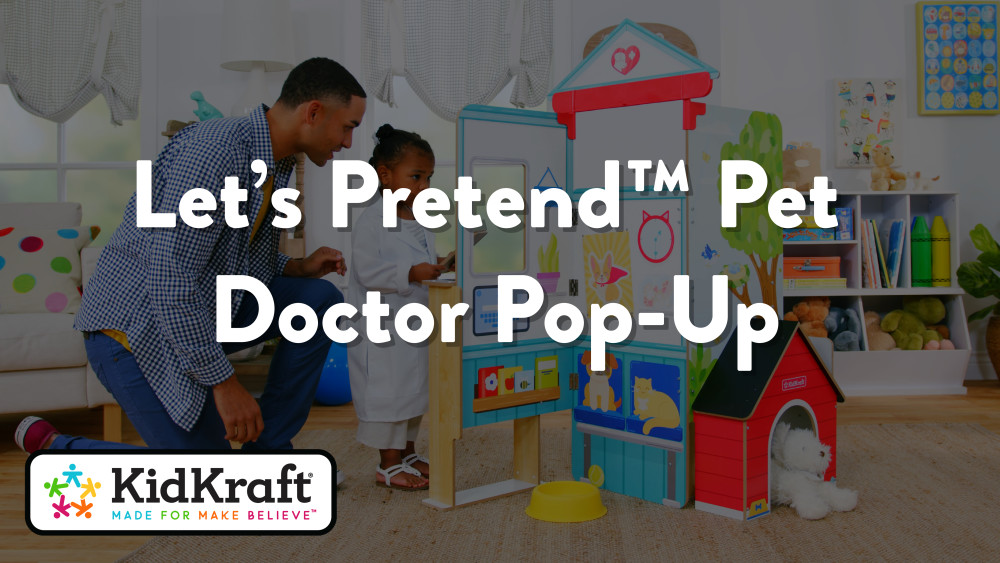 KidKraft Let’s Pretend™ Wooden Pet Doctor Pop-Up Toy with 18 Accessories - image 2 of 8