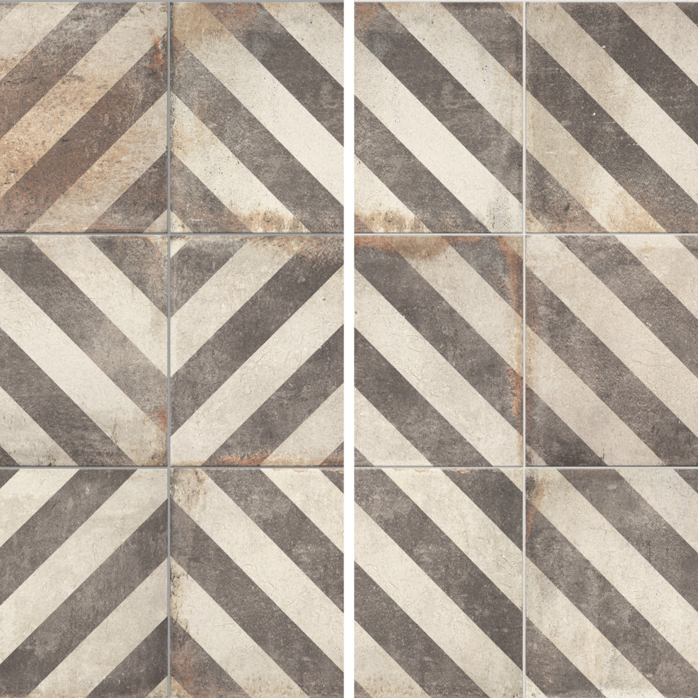 D’Anticatto Decor Obliqua 8-3/4 in. x 8-3/4 in. Porcelain Floor and Wall Tile