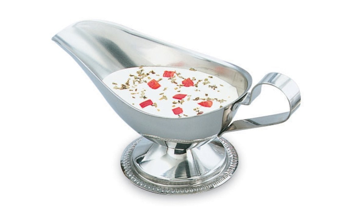 5-ounce stainless steel gravy boat