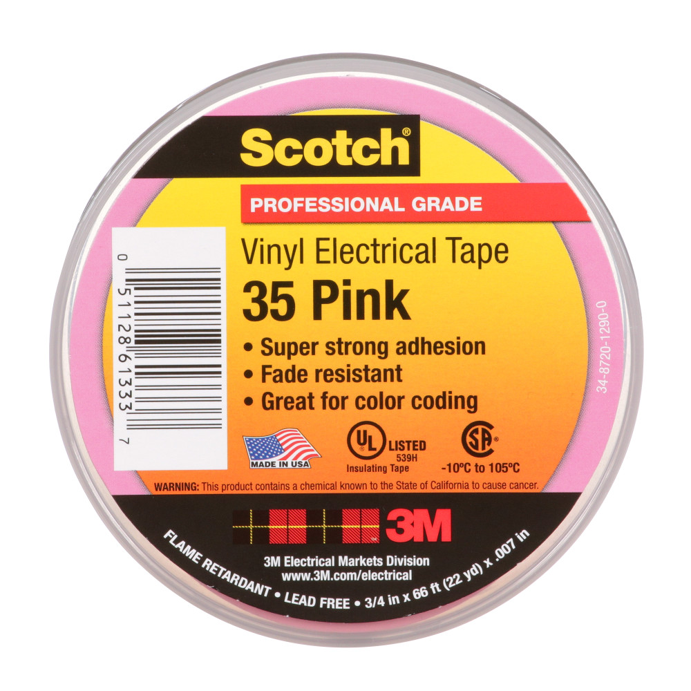 Scotch® Multi-Colored Vinyl Electrical Tape 35