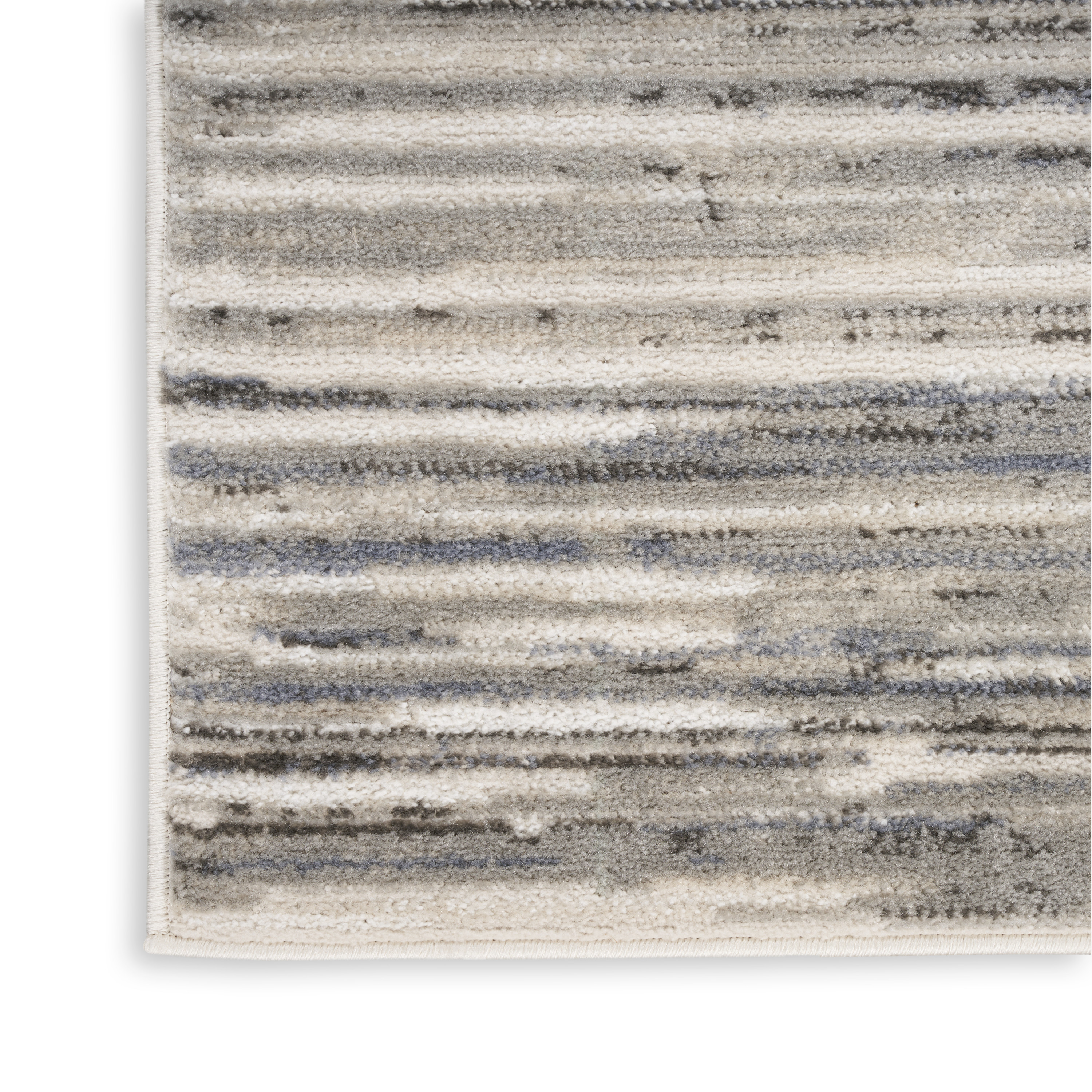 Nourison Serenity Home 9' x 12' Ivory Grey Blue Modern Indoor Rug
