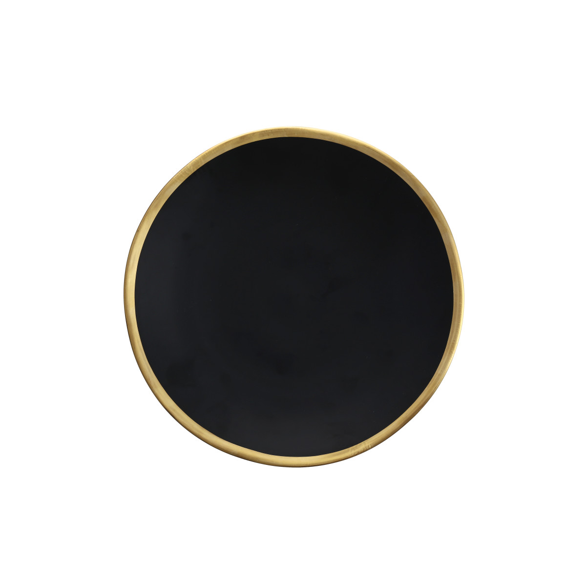 Heirloom Gold Band Charcoal Dinner Plate 10.75"