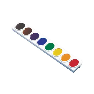 Prang Oval Pan Watercolor Refill Trays, 8 Assorted Colors, 3 Count