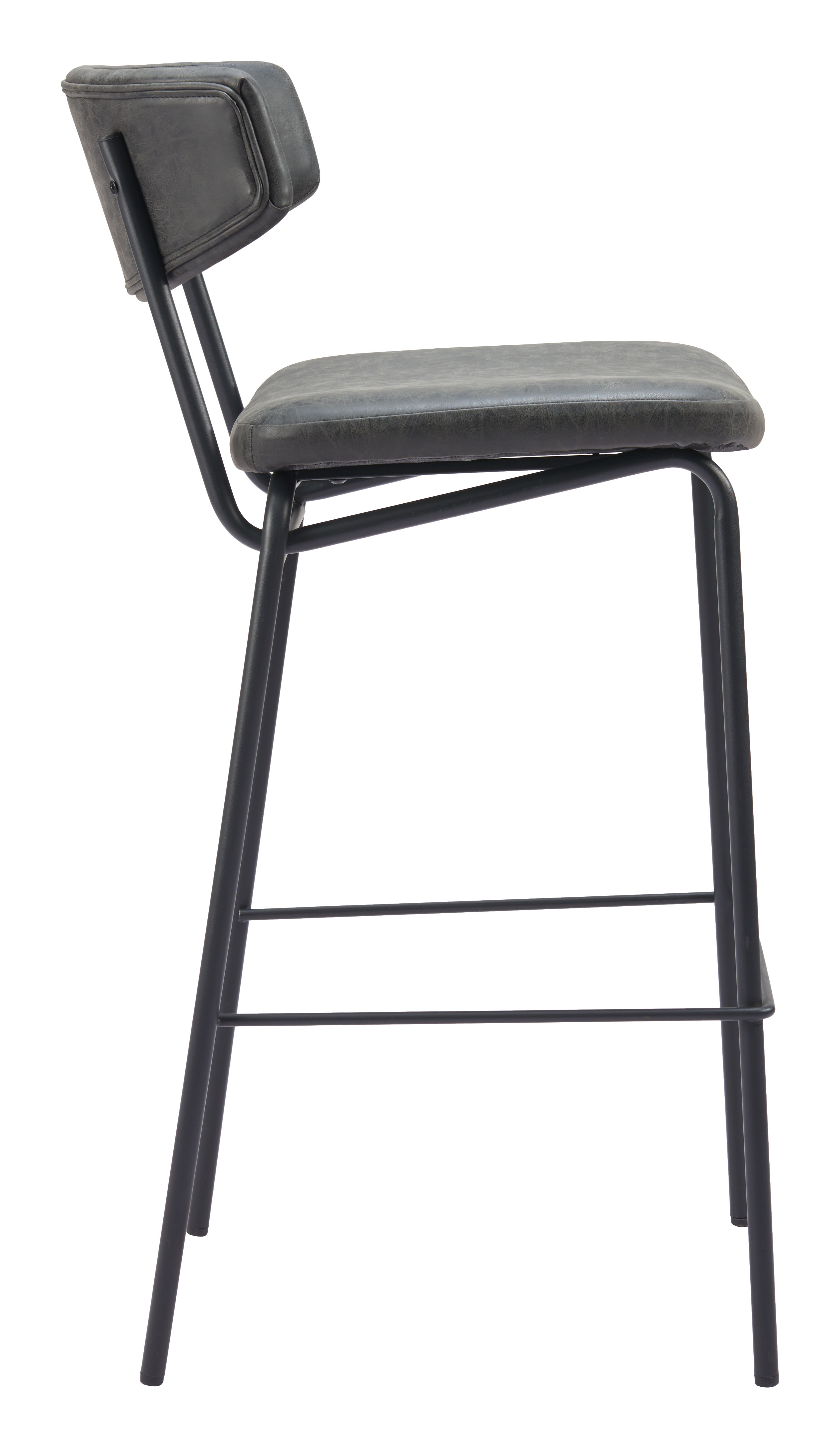Charon Barstool (Set of 2) Vintage Black product image