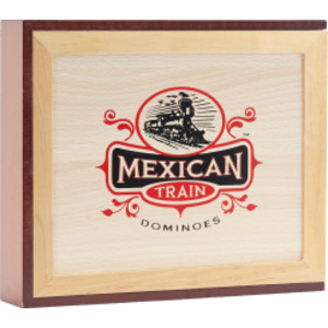 Mexican Train Dominoes in Wooden Case